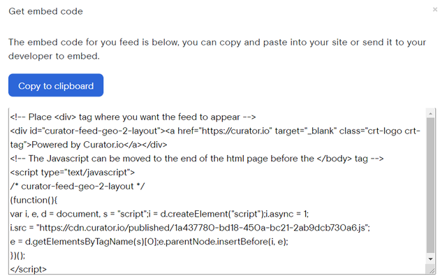 embed code