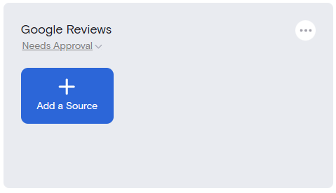 Add source for Google Reviews feed