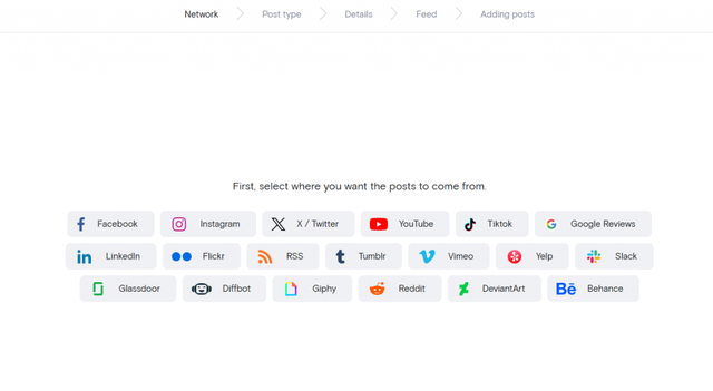 select feed source